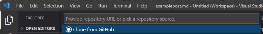 VSCode CloneURL