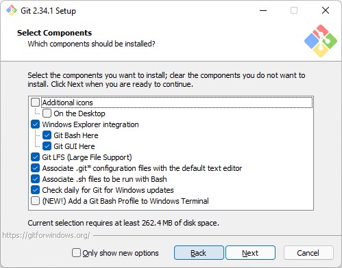 Components selection